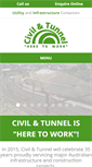 Mobile Screenshot of civilandtunnel.com.au